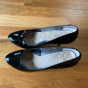 Sam Edelman black patent leather heels